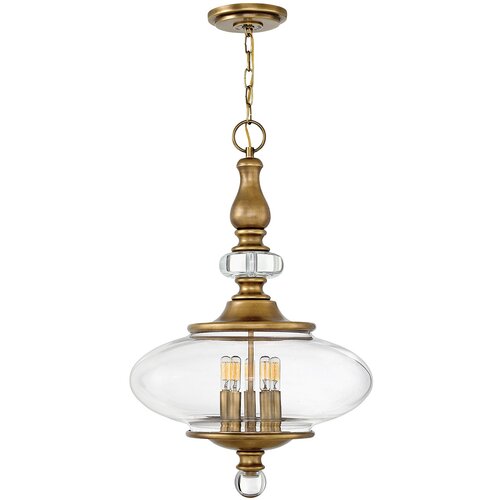 Elstead Lighting Elstead Wexley 5 visečih svetilk za strop, medenina, E14, (22098665) Cene