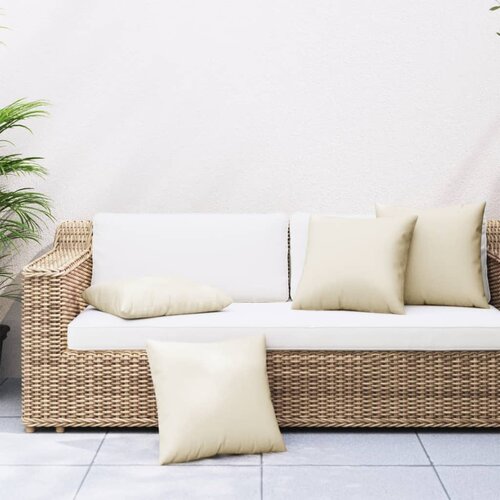 vidaXL Blazine za kavč 4 kosi krem 40x40 cm blago Cene