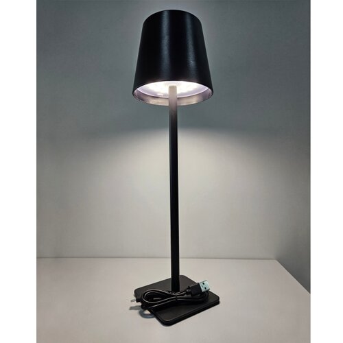  LED prigu&amp;scaron;iva dodirna stona lampa LED/5W/5V USB 1200 mAh crna Slike