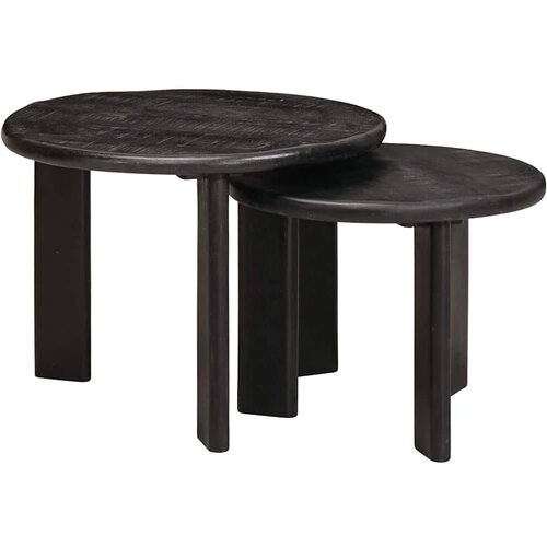  Stolovi za kavu na sklapanje 2 pcs Bijelo Čvrsto drvo manga Cene