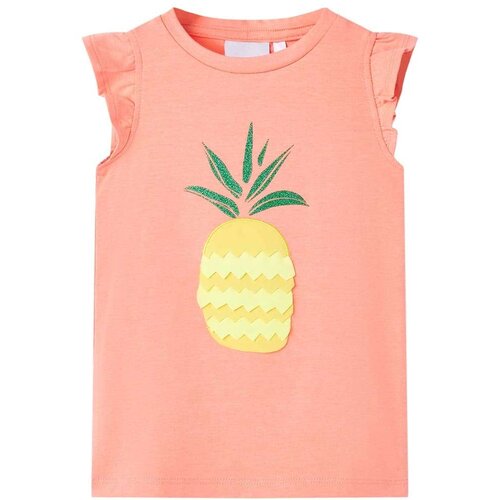  Dječja majica neonskokoraljna 128 Slike