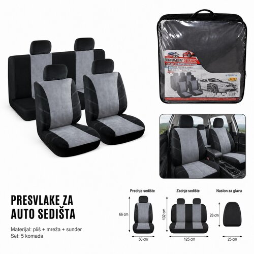 KMT Pli&amp;scaron;ana presvlaka za auto sedi&amp;scaron;te Slike