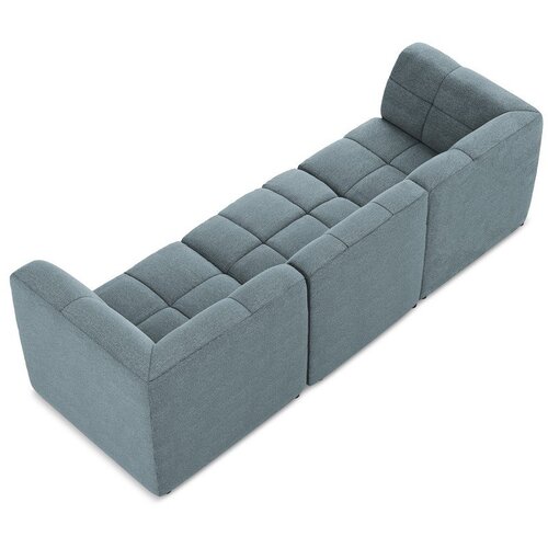 Makamii Plava sofa od boucl&amp;eacute; tkanine 255 cm Aloha &amp;ndash; Slike