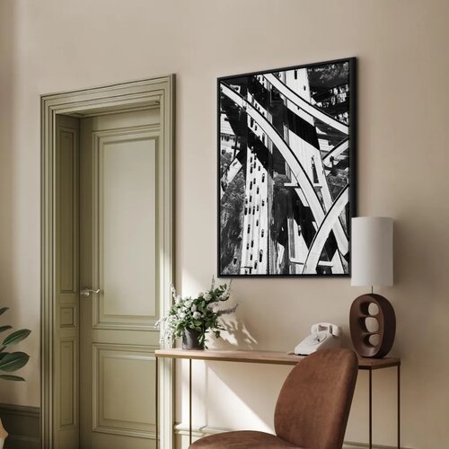  Slika - City Geometry (1 Part) Vertical 60x90 U crnom drvenom okviru Cijene