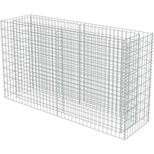 VidaXL Gabionska sadilica od pocinčanog čelika 180 x 50 x 100 cm Slike