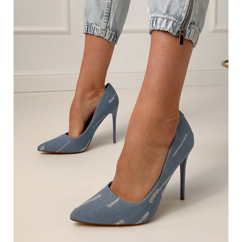 D/CEO Blue denim high-heeled pumps Emmila Slike