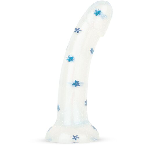 EasyToys - Dildo Collection Dildo Collection - Blossom Bliss - Medium Dildo with Blue Flowers Cene