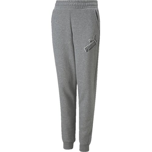 Puma Otro&amp;scaron;ke hlače ESS+ Logo SwP FL Siva Slike