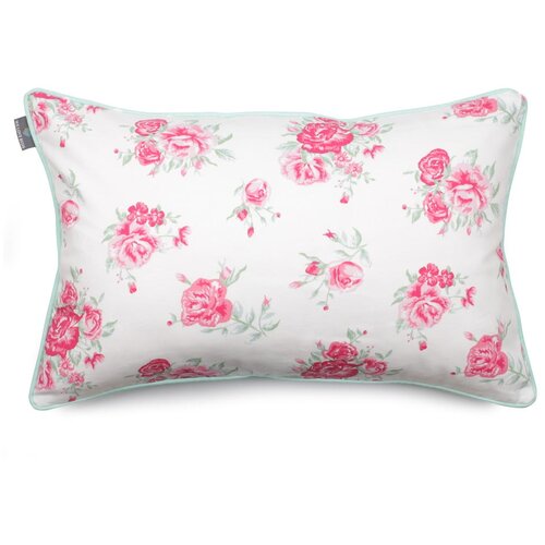 WeLoveBeds Mentolovo zelena prevleka za vzglavnik Roses, 40 x 60 cm Slike