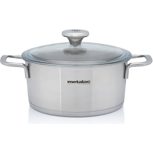 Metalac INOX POSUDA PLITKA SANTINO 20 CM/2,60 LIT BOROSILIKAT POKL. CrNi 18/10 Cijene