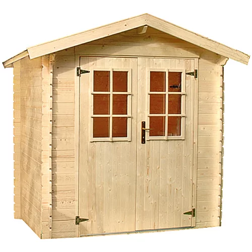  drvena vrtna kućica mikka (drvo, baza: 3,6 m², debljina stijenke: 19 mm, dvostrešni krov)