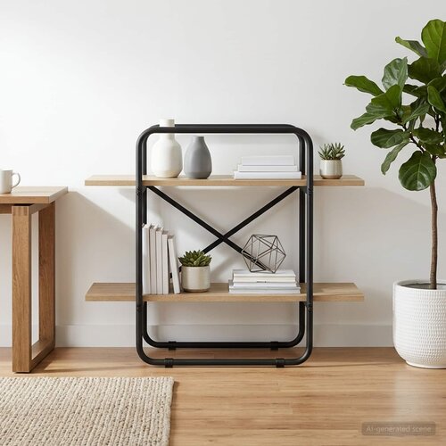  Polica 2 razina 80 x 35 x 70 cm PB Hrast sonoma Cijene