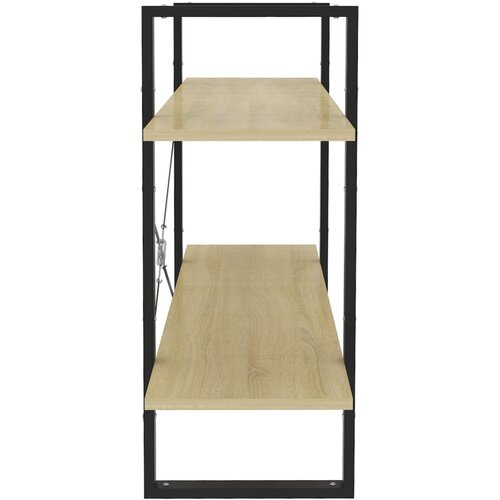  za knjige s 2 razine boja hrasta 100x30x70 cm drveni Slike
