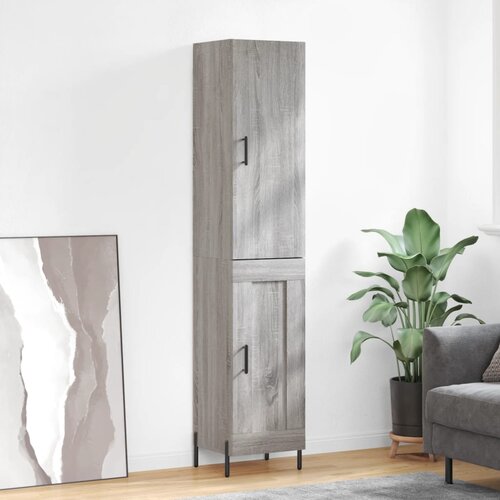  Visoka komoda siva sonome 34,5x34x180 cm od konstruiranog drva Slike