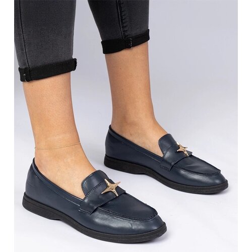 D/CEO marka niezdefiniowana Navy women's moccasins with gold decoration Senna Cijene