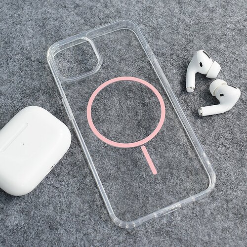  Maska za iPhone 13/14 Mag Case Clear Slim roze Cene