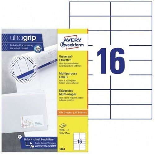 Etikete zweckform 3484 105x37mm ZWECKFORM Slike