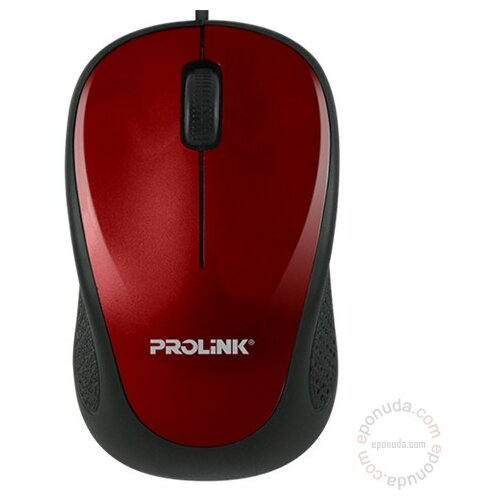 Prolink žični USB optički (Crveni) - PMO630U miš Slike
