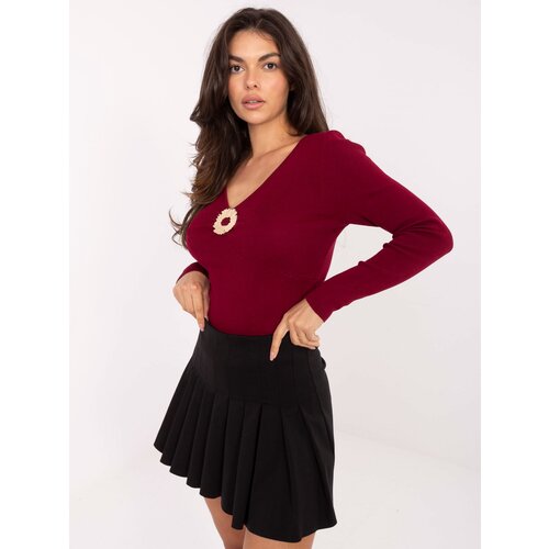 Factory Price Sweater-PM-SW-DF61034.76-burgundy Slike