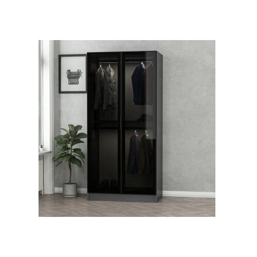 Hanah home garderober kale glass anthracite 210 Slike