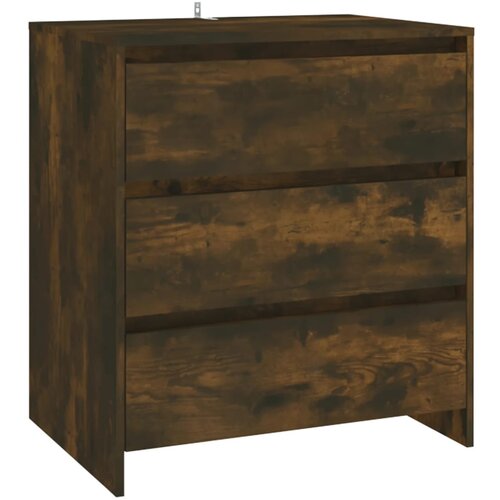 Maison Chic Komoda - Predalnik dimljeni hrast 70x41x75 cm iverna plo&amp;scaron;ča, (21718268) Slike