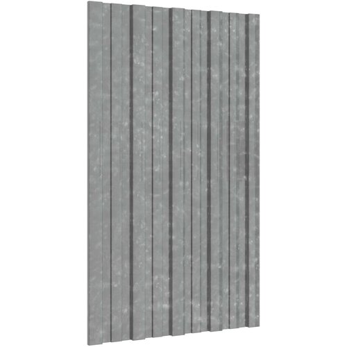 Krovni panel 12 pcs Srebrna 80 x 45 cm Pocinčani čelik Cijene