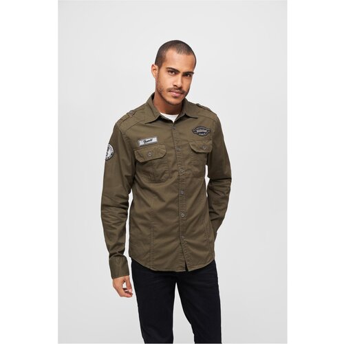 Brandit Luis Vintage Olive Shirt Slike
