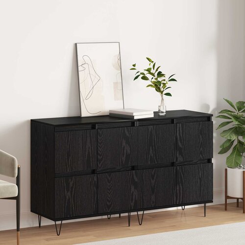  Komode 2 pcs Crni hrast Cijene