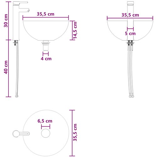  Umivaonik s policom Dimljeni hrast 49,5 x 41 x 64,5 cm Slike
