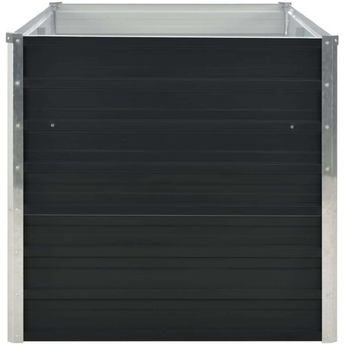 VidaXL Povi&amp;scaron;ena vrtna gredica antracit 160x80x77 cm pocinčani čelik Slike