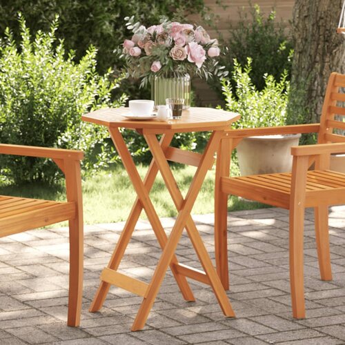 VidaXL Sklopivi vrtni stol &amp;Oslash;60x75 cm od masivnog bagremovog drva Slike