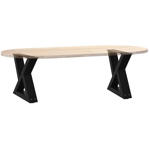  Noge za klub stolić 2 kom Crne 30 x (30-31,3) cm Čelične Slike
