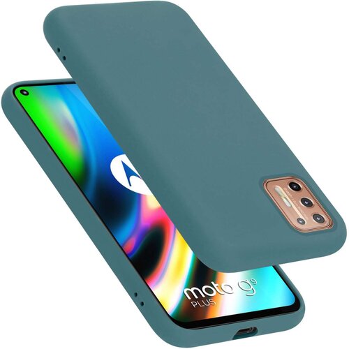 Cadorabo Ohišje je združljivo z Motorola MOTO G9 PLUS in tekoča zelena - Zaščitni ovitek iz prožnega silikona TPU, (20859829) Cene