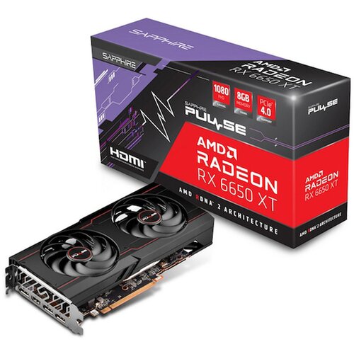Sapphire Pulse amd radeon rx 6650 xt 8gb rdna2 gaming grafična kartica Slike