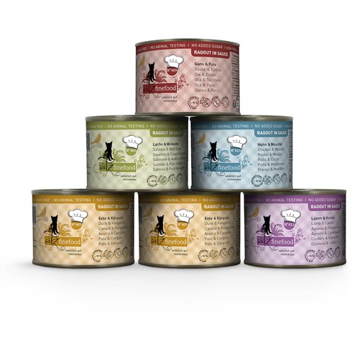  Ekonomično pakiranje catz finefood Ragout 24 x 190 g - Mije&scaron;ano pakiranje (5 vrsta) Cijene