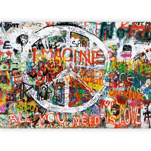Artgeist Fototapeta Hippie Graffiti, 150x105cm Cene