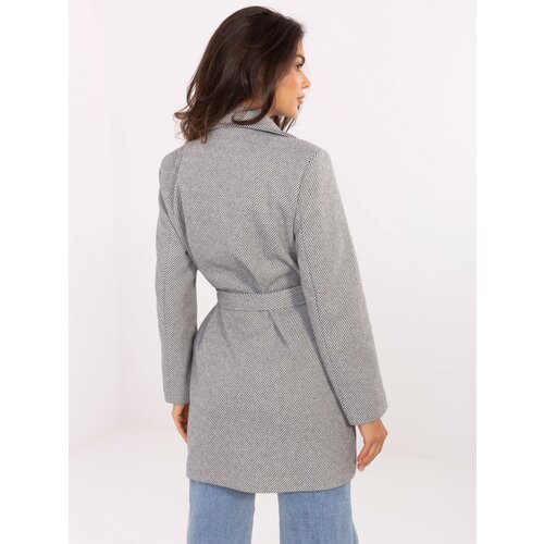 RUE PARIS Coat-IT-EN-A9590.85-white-grey Slike