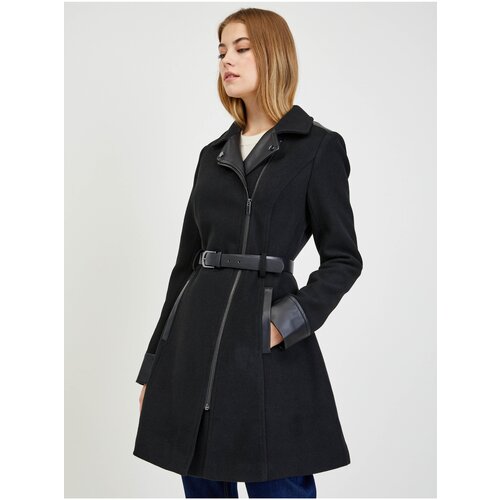 Orsay Black women&amp;#039;s winter coat with wool - Ladies Slike