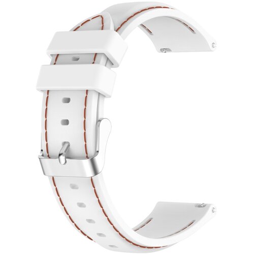 INF Silicone Replacement Watch Band Compatible with Huawei GT3 Pro and TicWatch Pro X &amp;mdash; 20/22mm White 20 mm, (5000264150) Slike