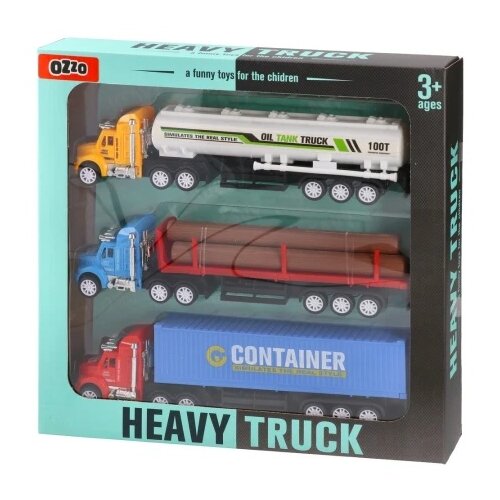 Ozzo Heavy truck, igračka, kamion, set od tri Cene