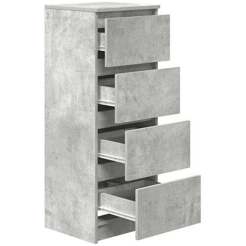  Komoda beton siva 37,5x35x99 cm konstruirano drvo Slike
