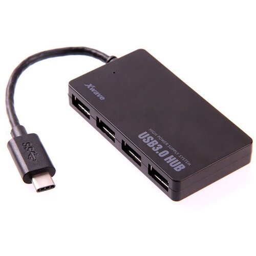 X Wave USB HUB C241 13cm,Tip-C na USB,4-port na USB3+3xUSB2.0 Cene