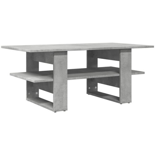 Maison Chic Klubska mizica - kavna mizica - Nizka mizica betonsko siva 102x55x42 cm inženirski les, (21755194) Slike