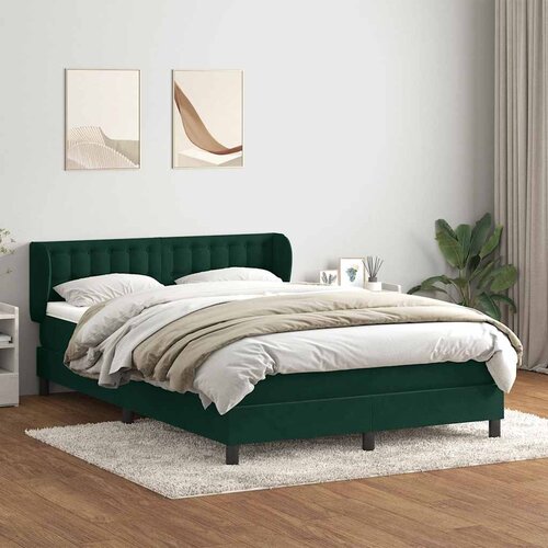 Box Spring krevet s madracem tamno zeleni 160x220 cm bar&scaron;un Cijene