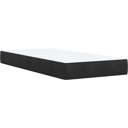 Box spring krevet s madracem crni 80 x 200 cm bar&amp;scaron;unasti Slike