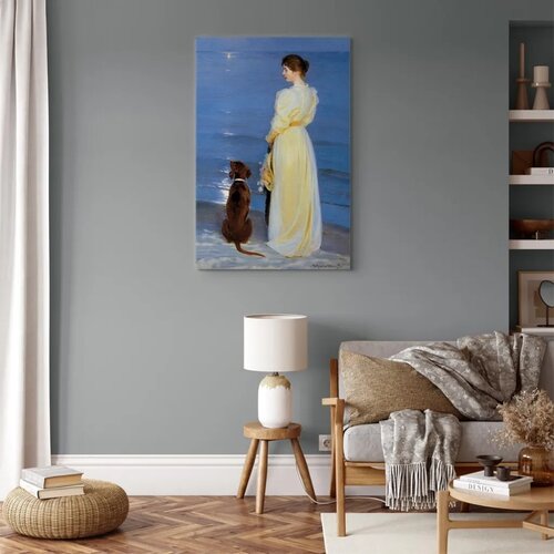  Slika - Peder Severin Kroyer &amp;ndash; Summer Evening in Skagen 60x90 Na talijanskom platnu Slike