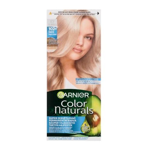 Garnier Color Naturals posvetljevalna barva za lase z negovalnimi olji 40 ml odtenek 102 Frosty Silver za ženske Cene