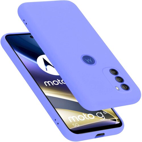 Cadorabo Ohišje je združljivo z Motorola MOTO G51 5G in tekoča svetlo vijolična - Zaščitni ovitek iz prožnega silikona TPU, (20860260) Cene