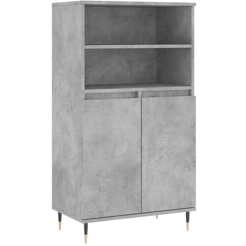 Maison Chic Visoka omara - Komoda - Predalnik betonsko siva 60x36x110 cm inženirski les, (21719917) Slike