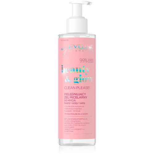 Eveline beauty & glow micelarni gel za čišćenje lica 200ml Cene